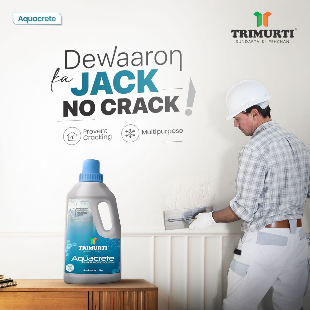 Trimurti 10 Kg Aquacrete Waterproofing Solution - Application: Plaster Repairs