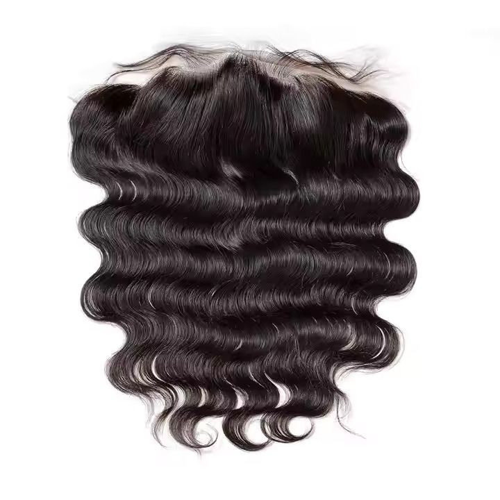 100% Natural Black Color  Body Wave Frontal Hair
