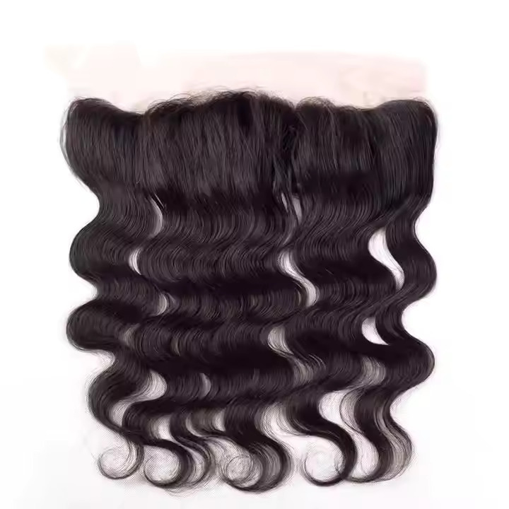 100% Natural Black Color  Body Wave Frontal Hair