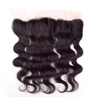100% Natural Black Color  Body Wave Frontal Hair