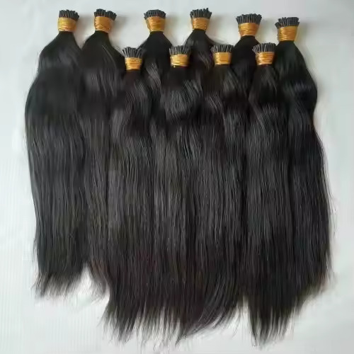 Cuticle Aligned Virgin Straight Keratin I-TIP  Hair Extensions