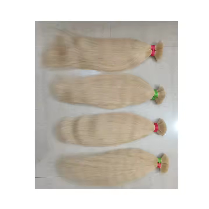 Blonde Bulk Human Hair Extension for Braiding, Laces, & Wigs 10-36in