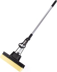 Squeeze Sponge Mop - Color: Black With Silver Accents
