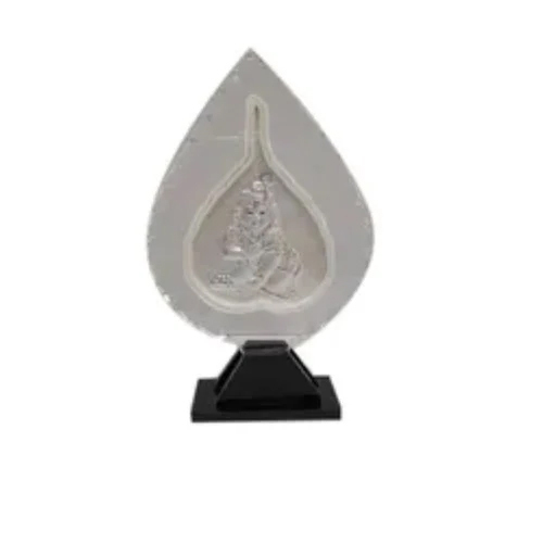999 Silver Kalash Leaf Pure Silver Frame