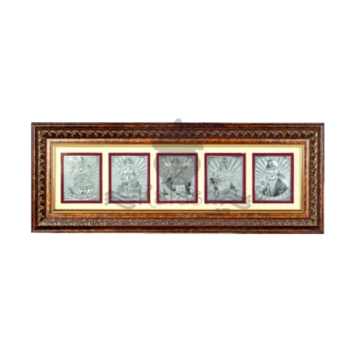 999 Silver Ast Laxmi And Ast Ganesh Frame