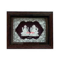 999 Silver Laxmi Ganesh Saraaswati Frame - Feature: Durable