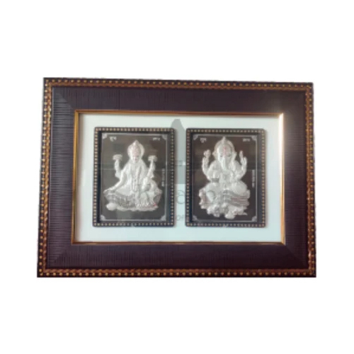 Pure 999 Silver Ganesh Laxmi Frame - Feature: Easy To Clean