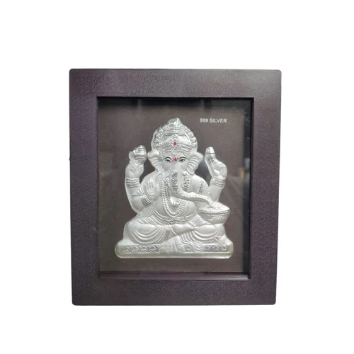 Silver Plated Ganesha Idol