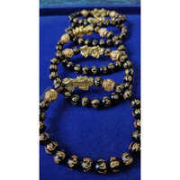Feng Shui Pixiu Good Luck Bracelet - Color: Black And Golden