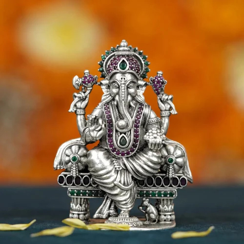 Silver Ganesh Statue