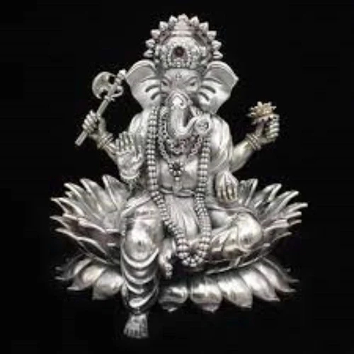 Silver Ganesh Statue