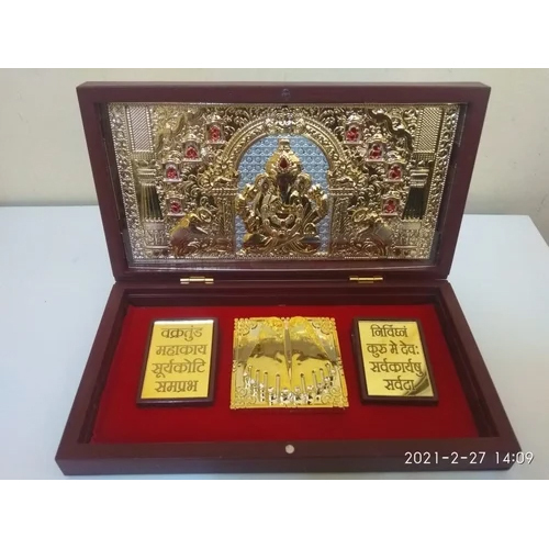 Silver And Gold Paduka Box