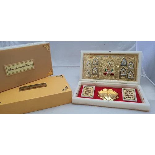 Silver And Gold Paduka Box