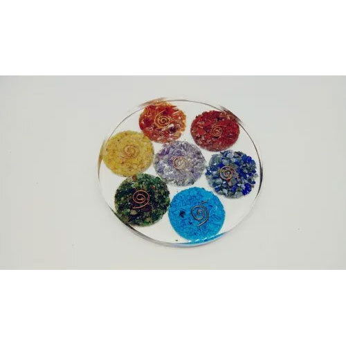 Seven Chakra Orgone Healing Coaster