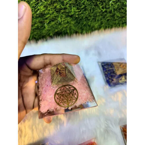 Rose Quartz Orgone Pyramid