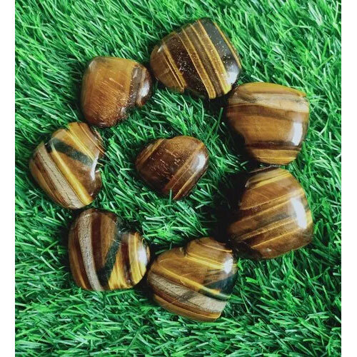 Tiger Eye Stone Heart Shape