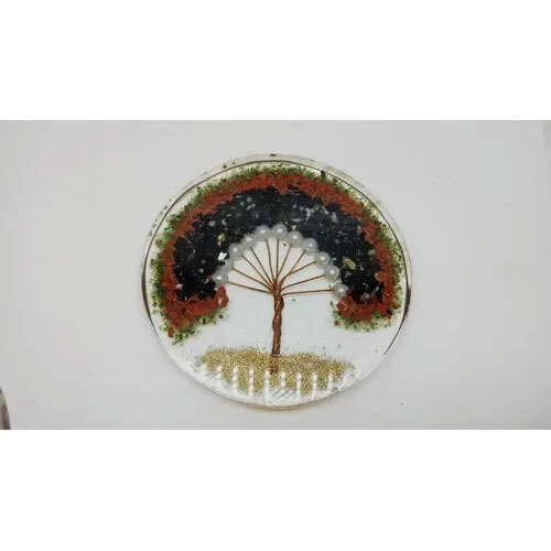 Orgone Healing 3 Inch Round Stone Coaster