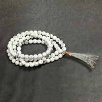 Howlite Japa Mala 109 Beads - Color: White