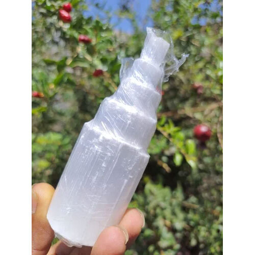 White Natural selenite