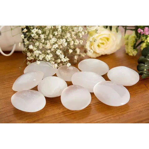 White Oval Gemstone