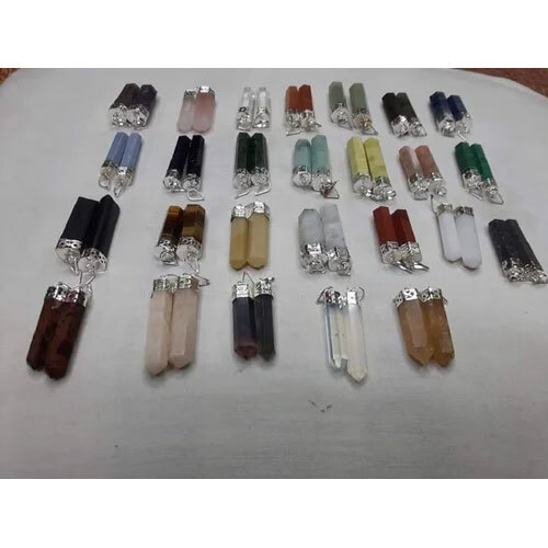 Mix Stone Pencil Pendant