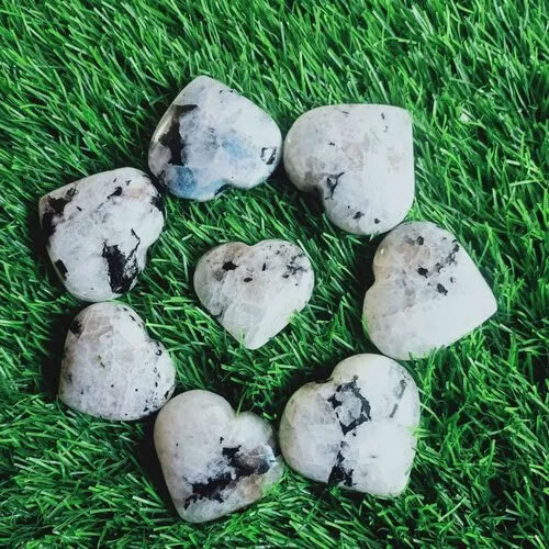 Rainbow Moonstone Heart