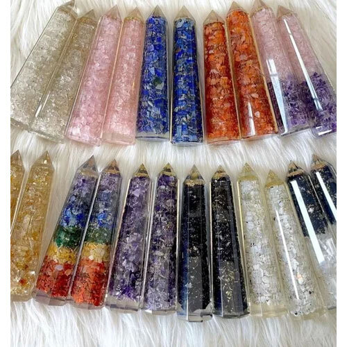 Crystal all mix pencil pendent