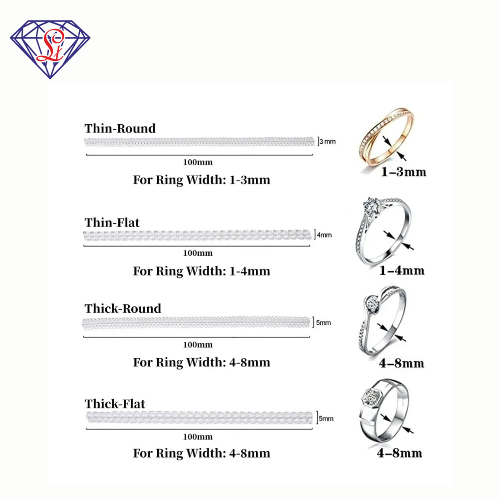 Ring Size Adjusting Kit - Color: Gold & Silver