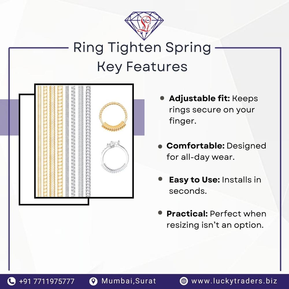 Ring Size Adjusting Kit - Color: Gold & Silver