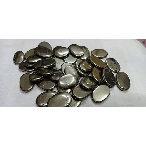 Pyrite Stone Oval Shape