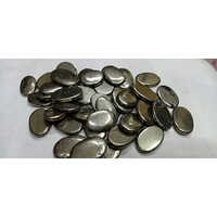 Pyrite Stone Oval Shape - Color: Black