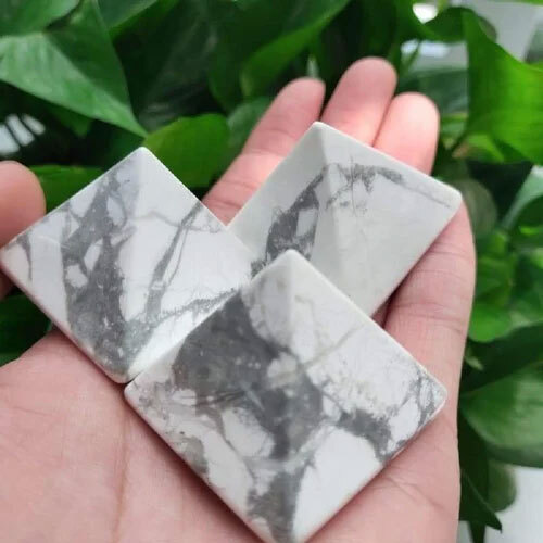 Natural Howlite Pyramid