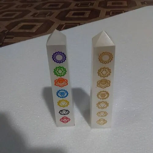 Selenite Crystal healing Tower