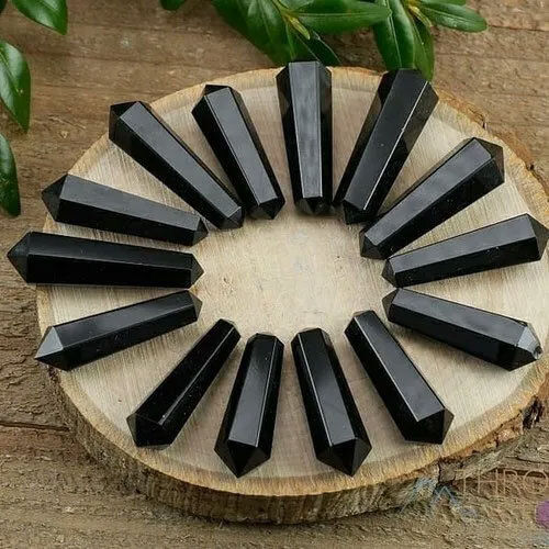 Black Tourmaline Dubal Pointed Wand