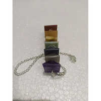 Seven Chakra Pyramid Healing Stick - Color: Multi Color