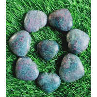 Ruby Zoisite Heart Shape - Color: Grey