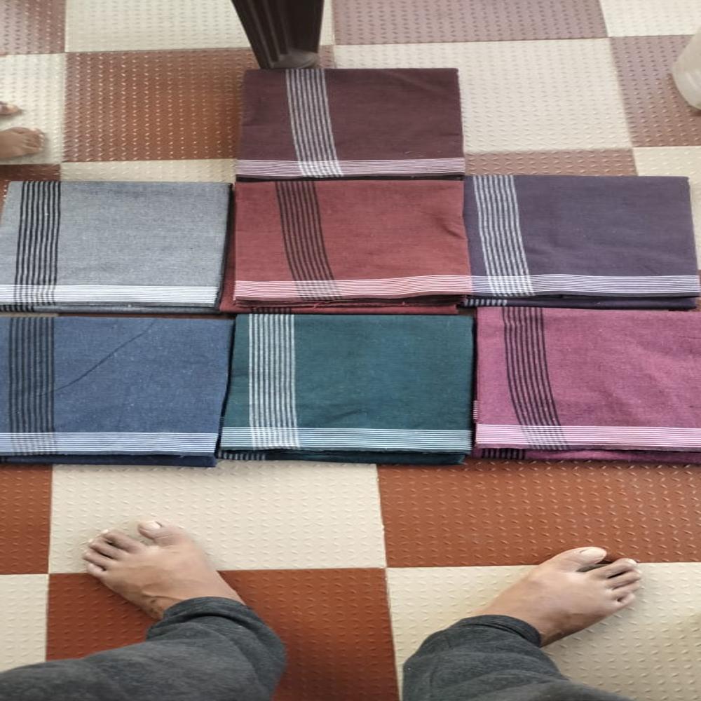 Cotton color striped dhothi