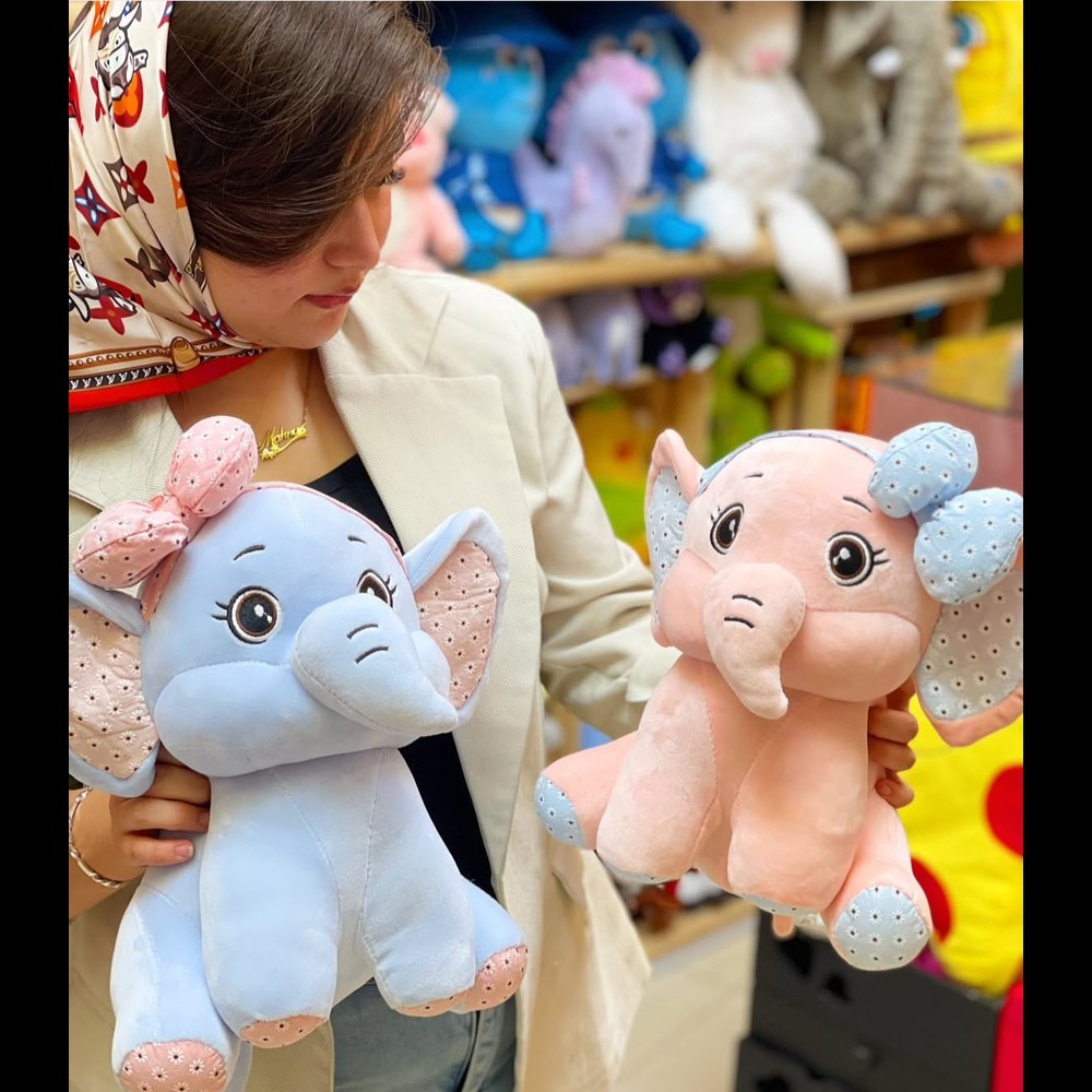 Elephant Soft Toy - Color: Multicolor