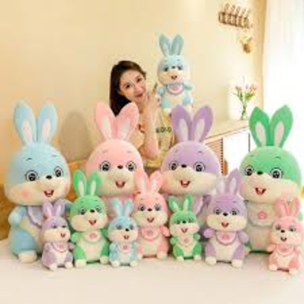 Rabbit Soft Toy - Color: Multicolor
