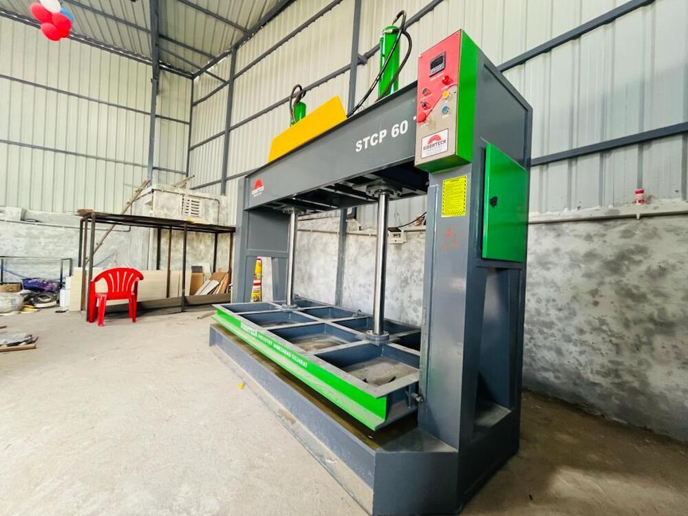 Laminate Pasting Through Cold Press Machine - Power Source: Hydraulic