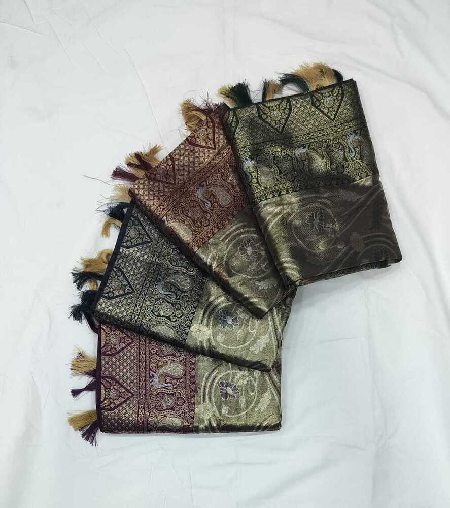 Jamawar Tsky Saree - Color: 8 Color