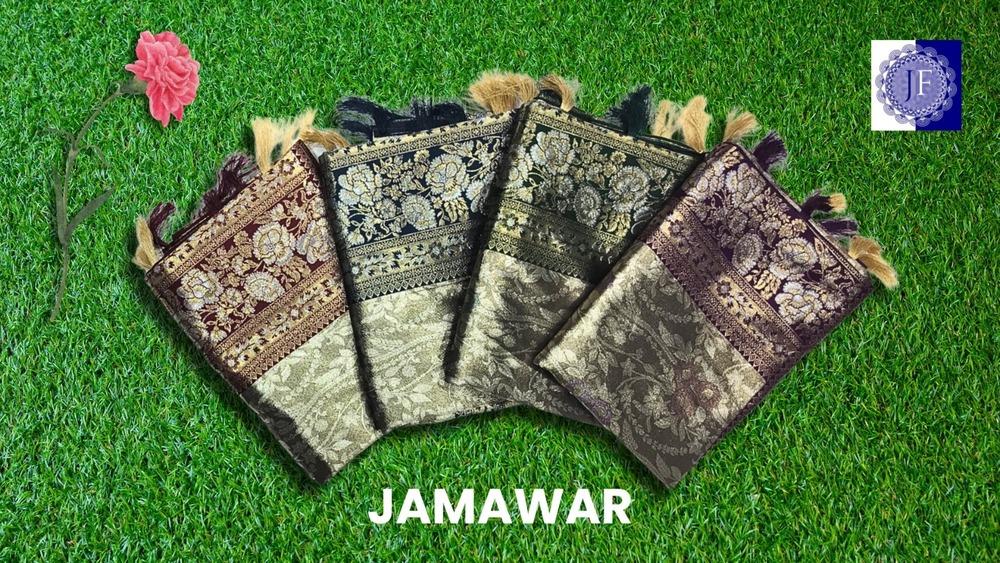 Jamawar Tsky Saree - Color: 8 Color