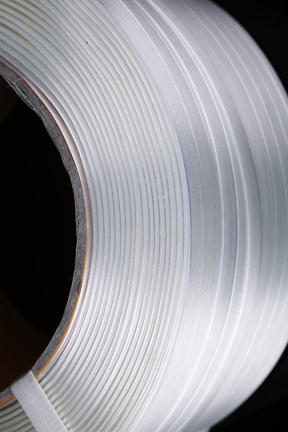 Polyester Composite Cord Strap - Standard Size, White Color | Ideal For Industrial Applications