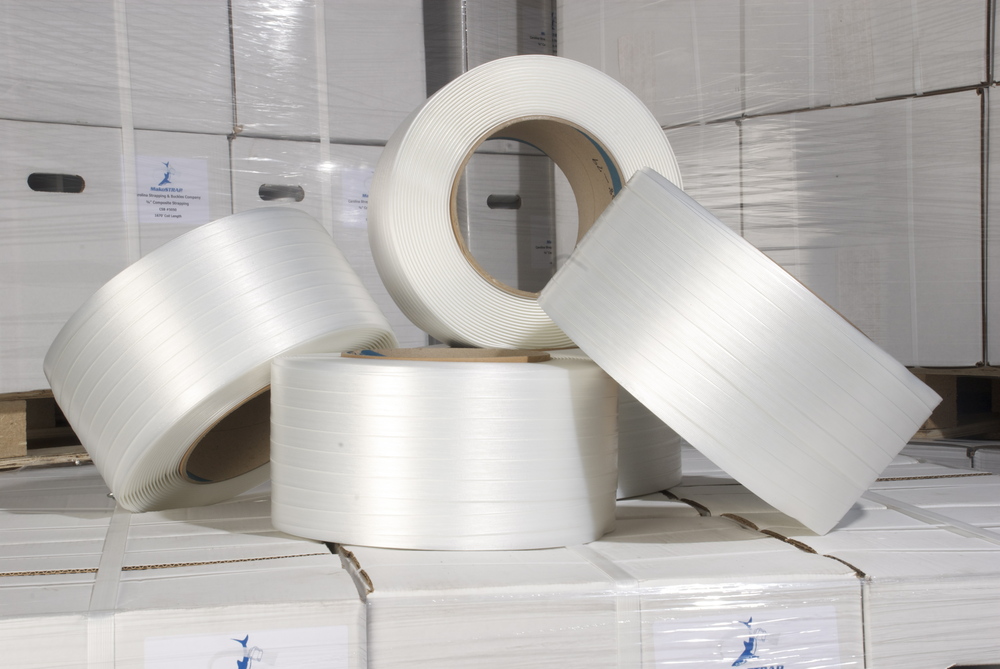Polyester Composite Cord Strap - Standard Size, White Color | Ideal For Industrial Applications