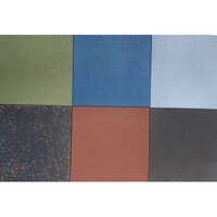 10mm Rubber Gym Flooring Tile - Color: Different Available