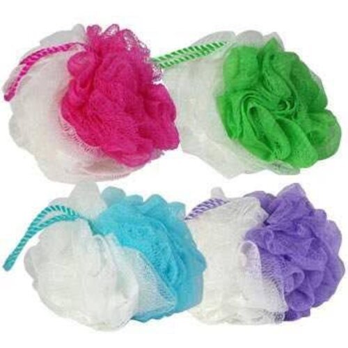 Bath Loofah - Plastic Material, Solid Form & Vibrant Color Options | Ideal For All Skin Types, Adults & Children