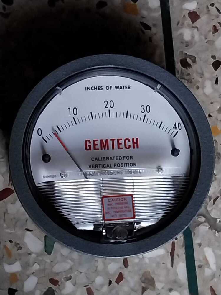 Differential Pressure Gauge Gemtech Instrument In Chennai Tamil Nadu - Accuracy: A 2% (-Ha Model A 1) Of Fs (A 3% (-Ha A 1.5%) On -0