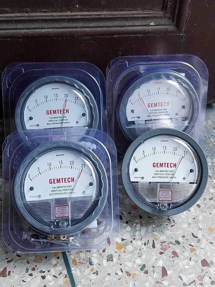 Gemtech G2000-0.5kpa Differential Pressure Gauge Range 0-0.5 Kpa