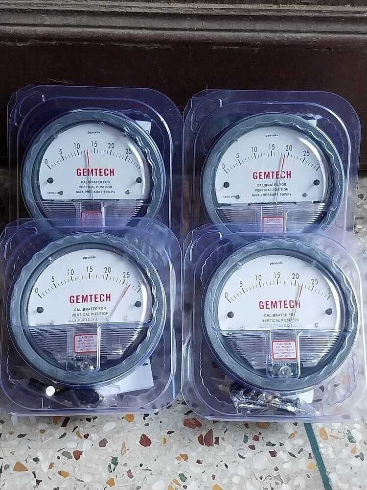 Gemtech G2000-0.5kpa Differential Pressure Gauge Range 0-0.5 Kpa