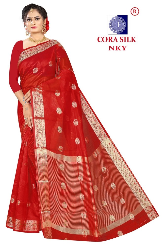 Cora Silk Saree - Color: 8 Mete